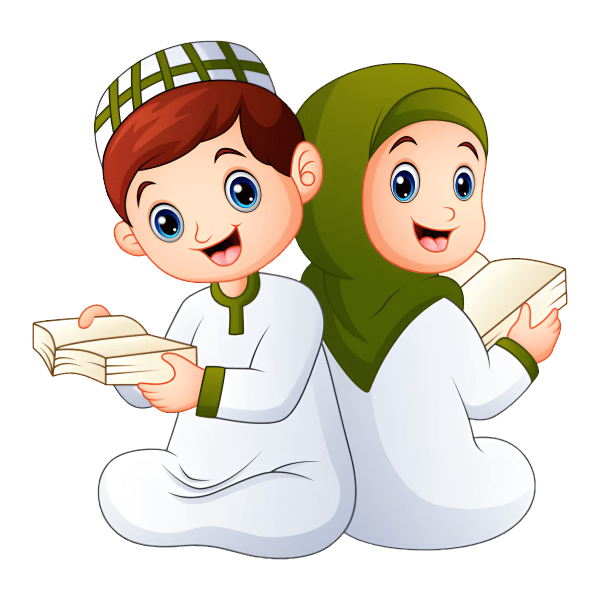 Muslim children learning Quran